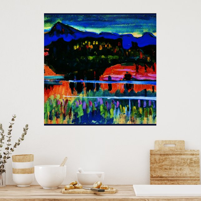 Kandinsky - Murnau am Staffelsee Tote Bag Poster (Kitchen)