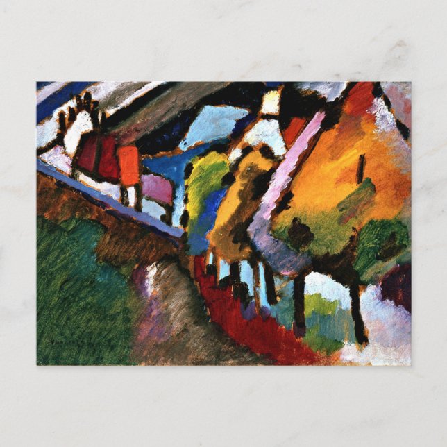 Kandinsky - Murnau Castle and Church Postcard (Front)