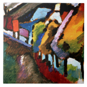 Kandinsky - Murnau, Castle and Church Tile