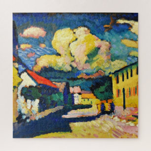 Kandinsky - Murnau-Dorfstrasse, abstract painting Jigsaw Puzzle
