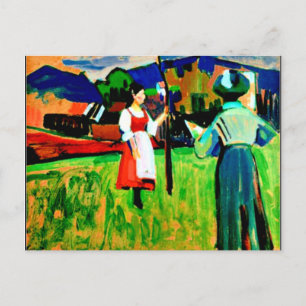 Kandinsky - Murnau, Gabrielle Munter Painting Postcard