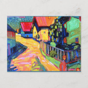 Kandinsky - Murnau Street with Women, 1908 artwork Postcard