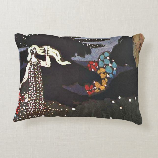 Kandinsky - Night Accent Pillow (Back)