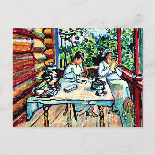 Kandinsky - Nina Kandinsky in Akhtyrka Postcard (Front)