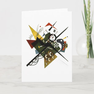 Kandinsky On White II - Abstract Expressionist Art Card