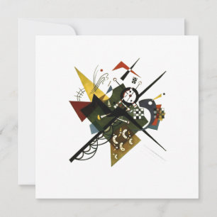 Kandinsky On White II - Abstract Expressionist Art Holiday Card