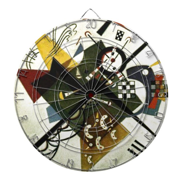 Kandinsky On White II Dartboard (Front)