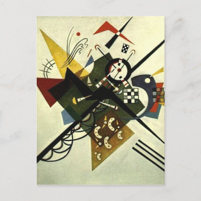 Kandinsky On White II Postcard (Front)