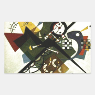 Kandinsky On White II Sticker