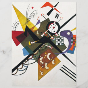 Kandinsky On White Two Abstract Painting