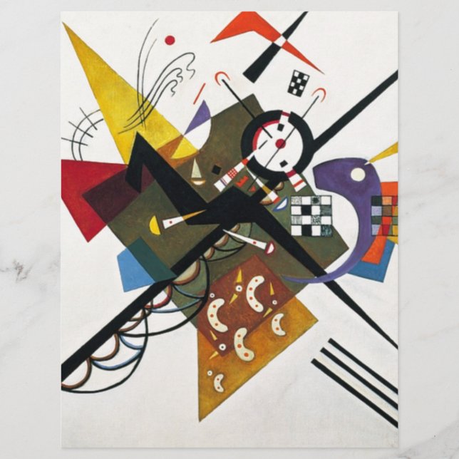Kandinsky On White Two Abstract Painting (Front)