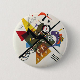Kandinsky On White Two Abstract Painting 2 Inch Round Button
