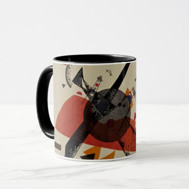 Kandinsky - Orange, abstract art Mug (Front Left)