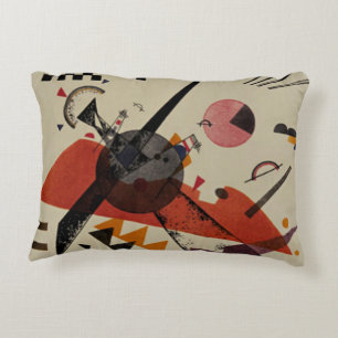 Kandinsky - Orange Decorative Pillow