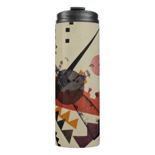 Kandinsky painting, Orange Thermal Tumbler