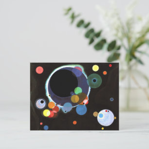 Kandinsky painting, Several Circles Postcard