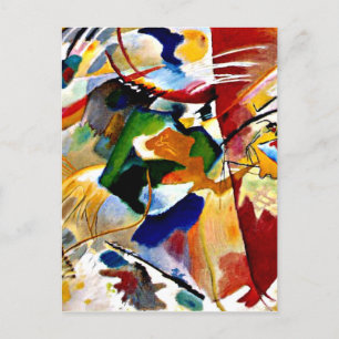 Kandinsky - Painting with Green Centre Holiday Postcard
