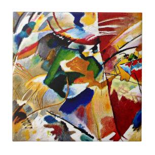 Kandinsky - Painting with Green Centre Tile