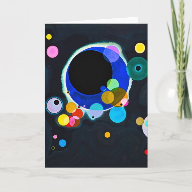 Kandinsky Plusieurs Cercles Carte de voeux (Devant)