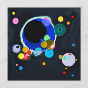 Kandinsky plusieurs cercles Invitations
