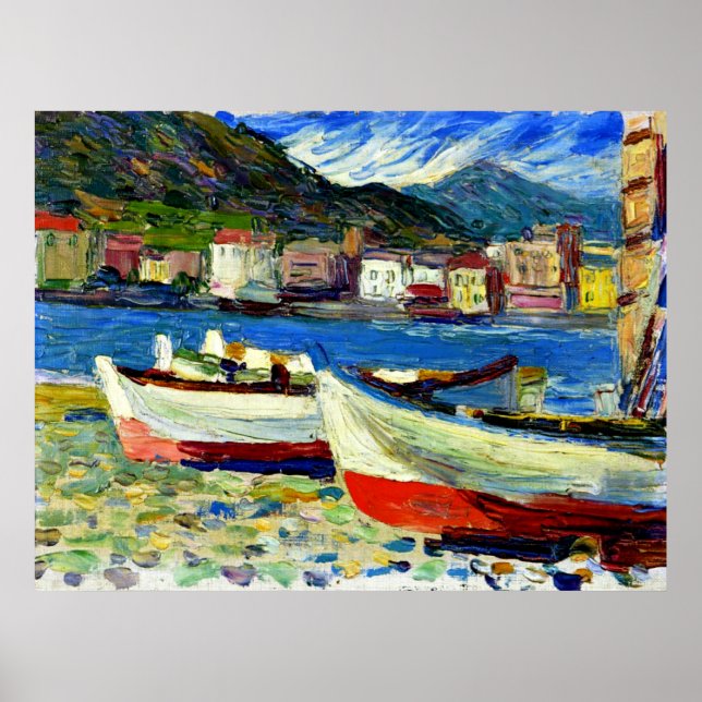 Kandinsky - Poster de Rapallo Boats (Devant)