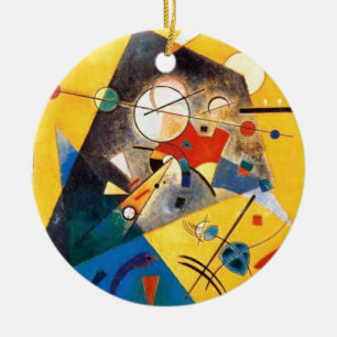 Kandinsky Quiet Harmony Abstract Art Ceramic Ornament