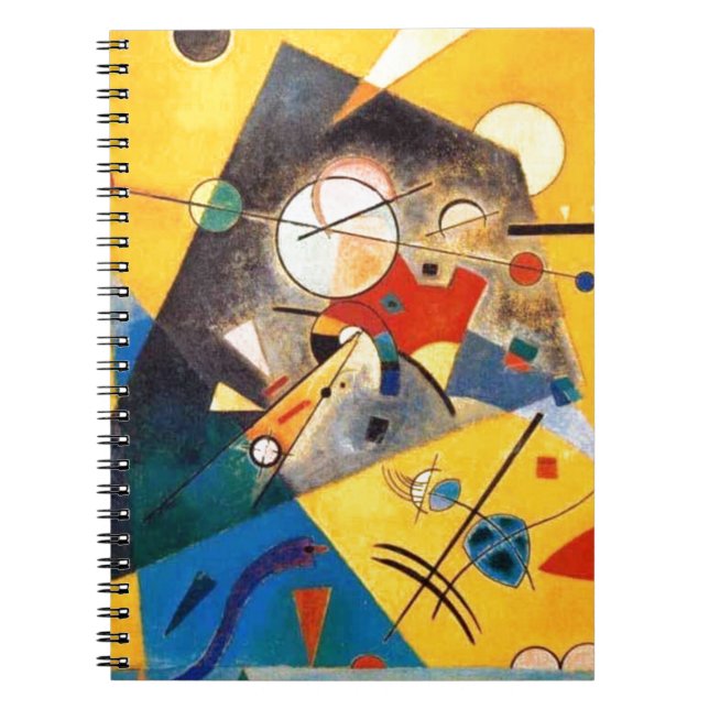 Kandinsky Quiet Harmony Abstract Art Notebook (Front)