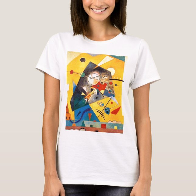 Kandinsky Quiet Harmony Abstract Art T-Shirt (Front)