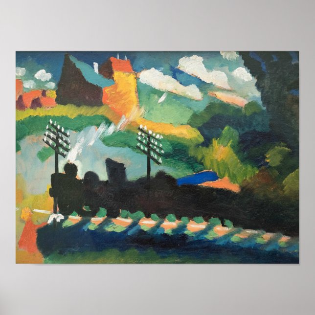 Kandinsky - Railroad at Murnau Poster (Front)