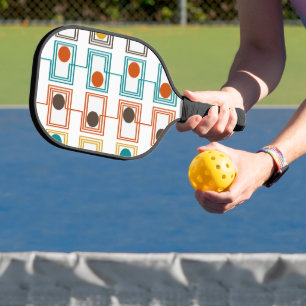 Kandinsky Rectangles with Ovals Pickleball Paddle