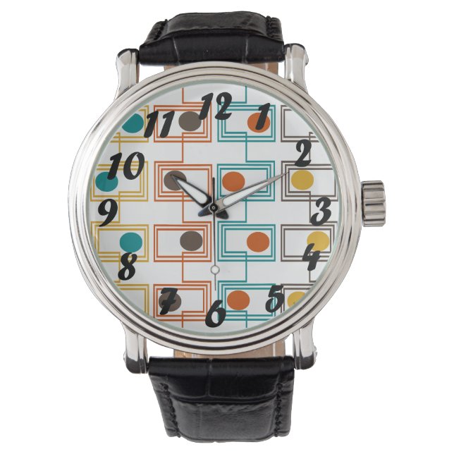Kandinsky Rectangles with Ovals  Watch (Front)