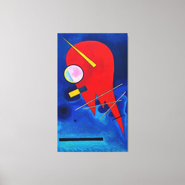 KANDINSKY - RED (Rot - Rouge) - 1924 - Bauhaus - Canvas Print (Front)
