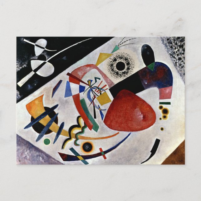 Kandinsky - Red Spot II Postcard (Front)