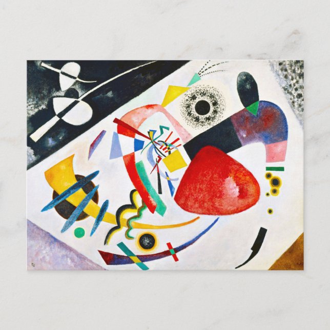 Kandinsky Red Spot Postcard (Front)