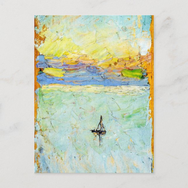 Kandinsky - Sailboat at Sea Postcard (Front)