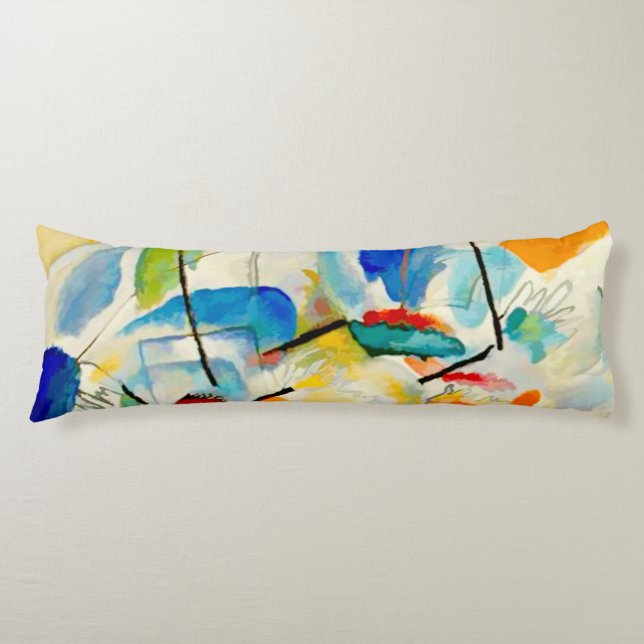Kandinsky Sea Battle 1913 Body Pillow (Front)