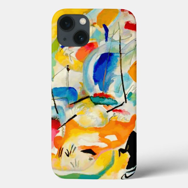Kandinsky Sea Battle 1913 Case-Mate iPhone Case (Back)