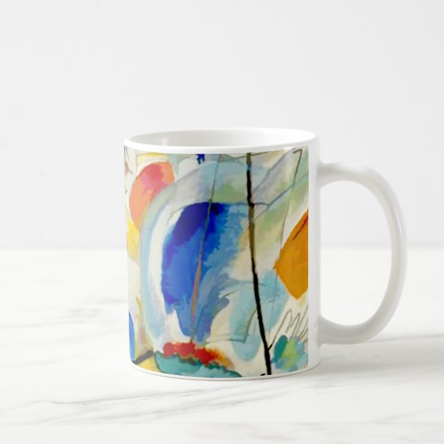 Kandinsky Sea Battle 1913 Coffee Mug (Right)