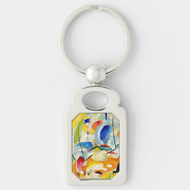 Kandinsky Sea Battle 1913 Keychain (Front)