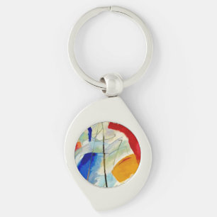 Kandinsky Sea Battle 1913 Keychain
