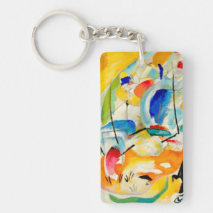Kandinsky Sea Battle 1913 Keychain