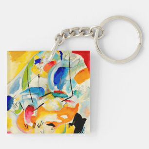 Kandinsky Sea Battle 1913 Keychain