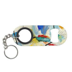Kandinsky Sea Battle 1913 Keychain Bottle Opener