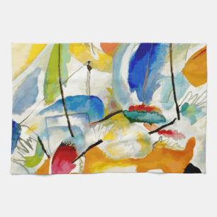 Kandinsky Sea Battle 1913 Kitchen Towel