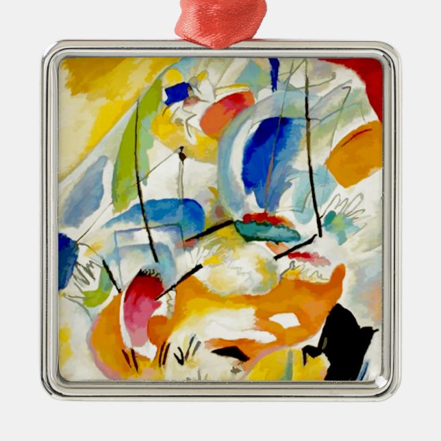 Kandinsky Sea Battle 1913 Metal Ornament (Front)