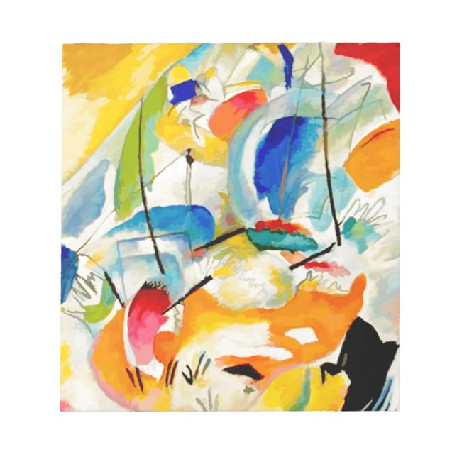 Kandinsky Sea Battle 1913 Notepad (Front)