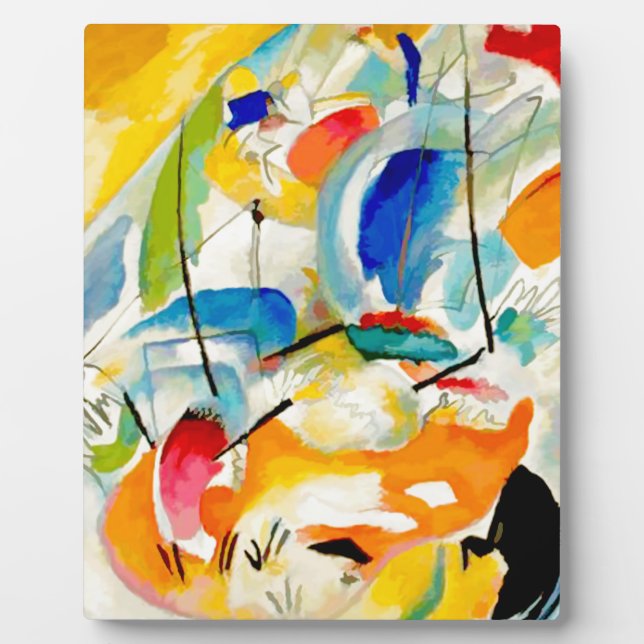 Kandinsky Sea Battle 1913 Plaque (Front)