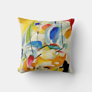 Kandinsky Sea Battle 1913 Throw Pillow