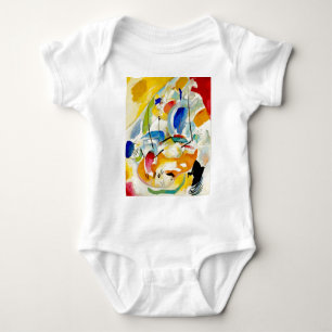 Kandinsky Sea Battle Painting 1913 Baby Bodysuit