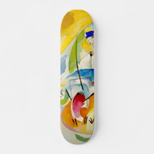 Kandinsky Sea Battle Painting 1913 Skateboard